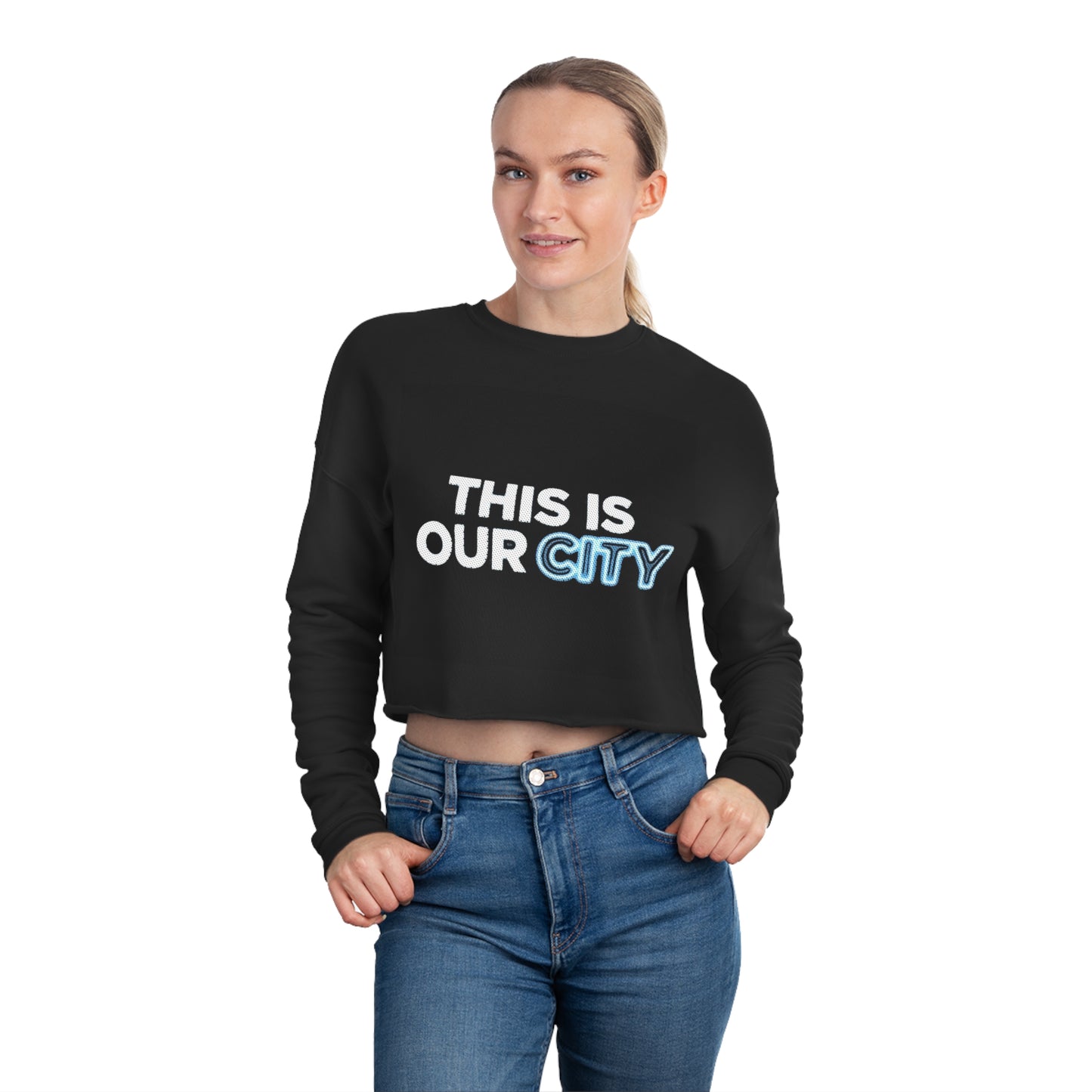 Manchester City Women Cropped Top Sweatshirt