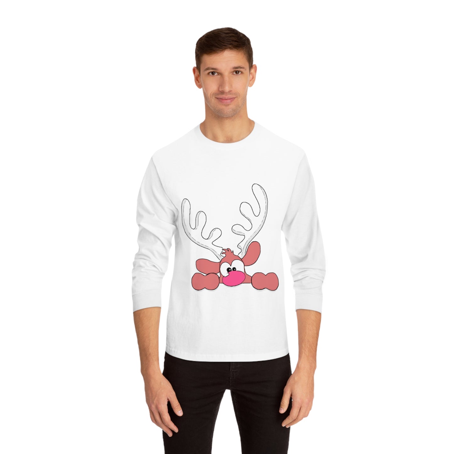 Long Sleeve Christmas Jumper Style T-Shirt - Unisex