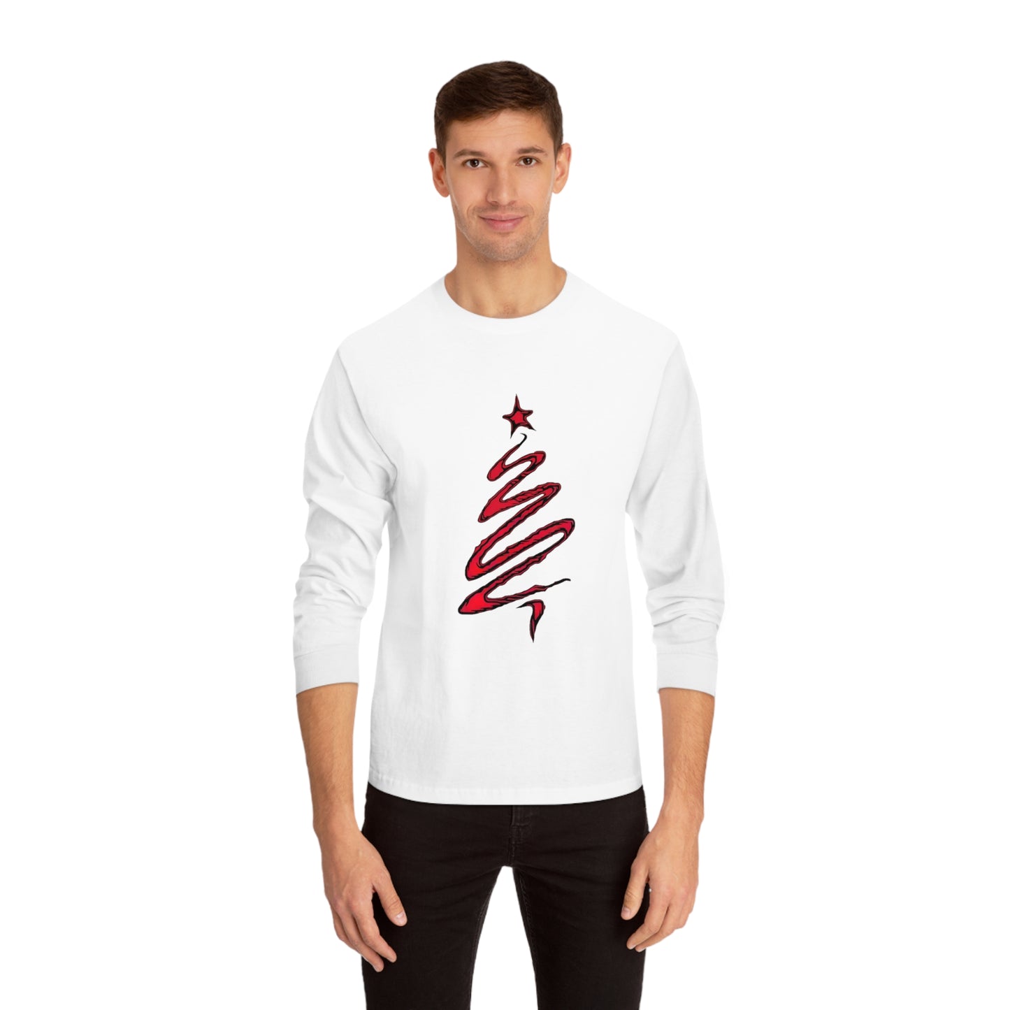 Long Sleeve Christmas Jumper Style T-Shirt - Unisex