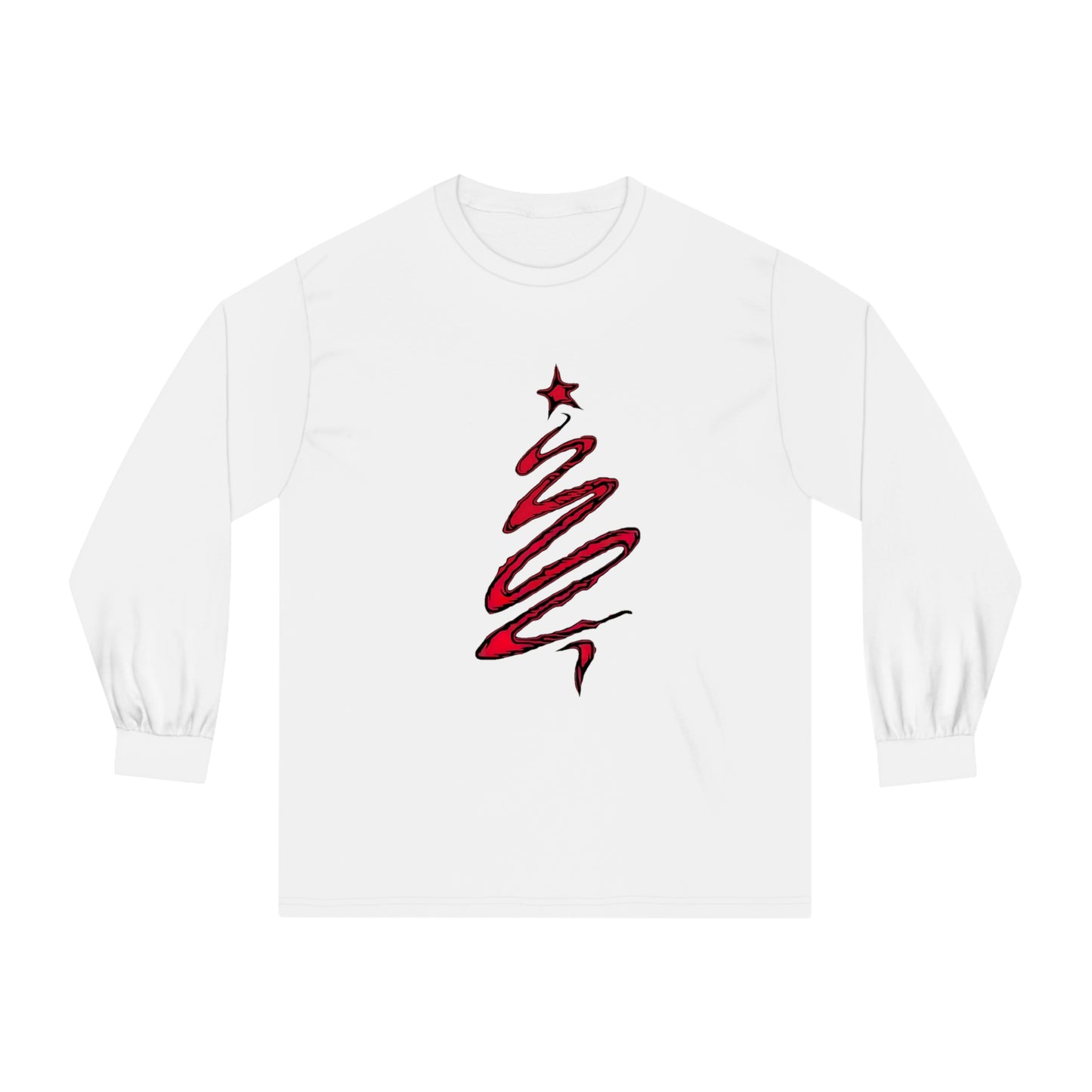 Long Sleeve Christmas Jumper Style T-Shirt - Unisex