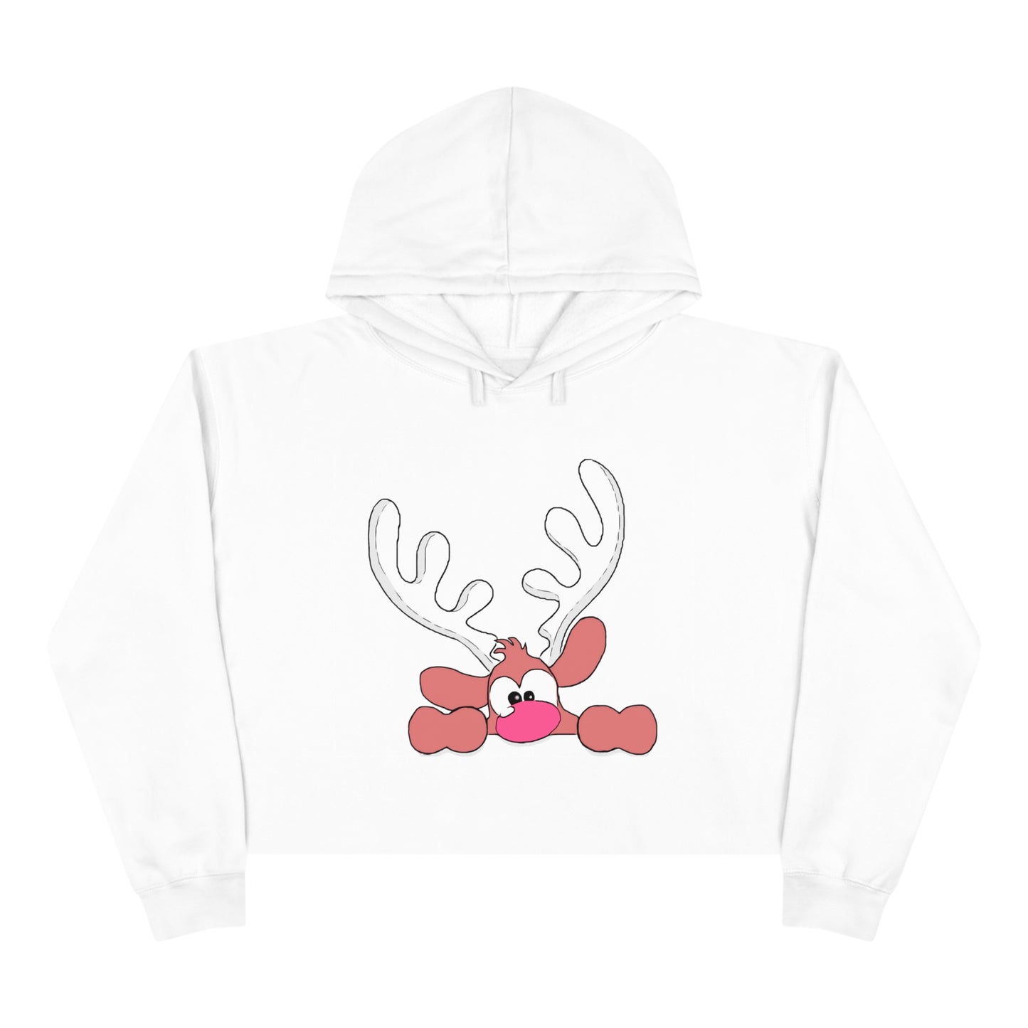 Crop Christmas Themed Hoodie