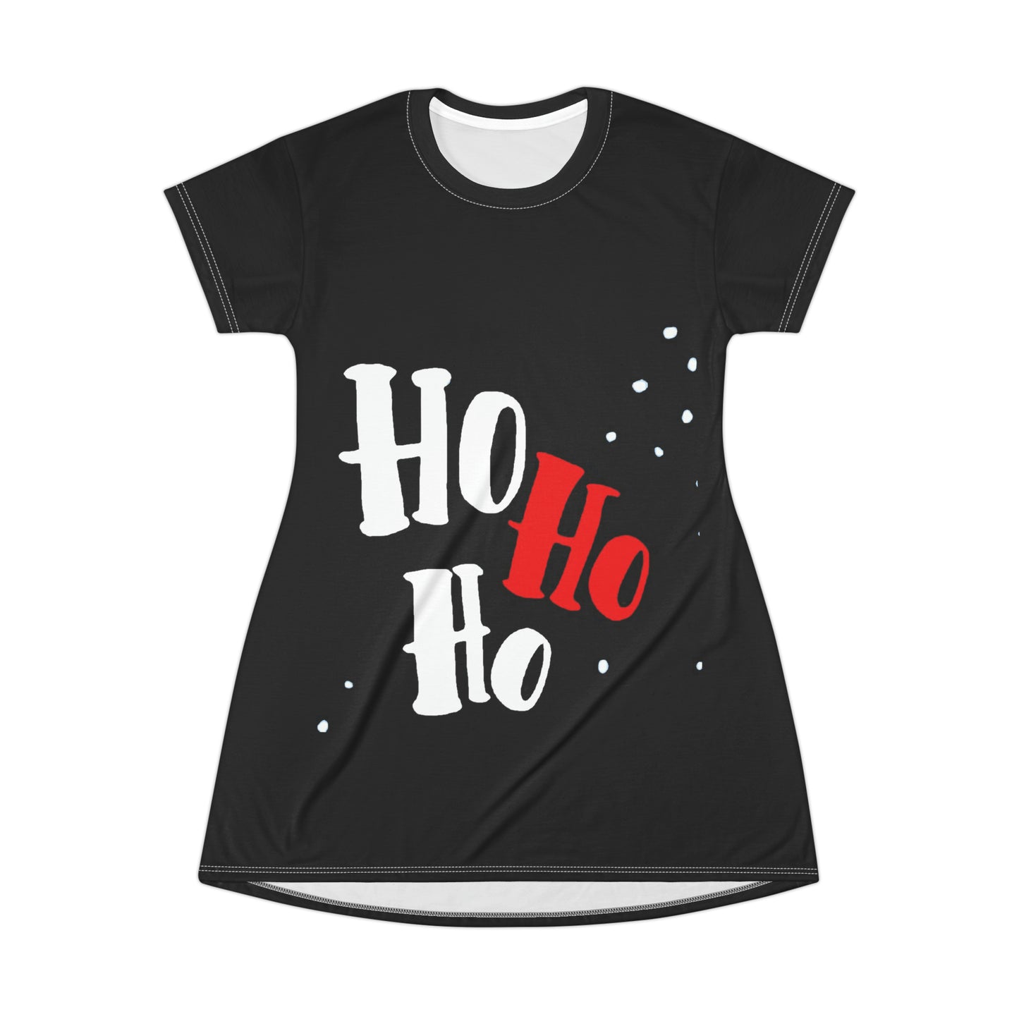 Christmas Ho Ho Ho T-Shirt Dress