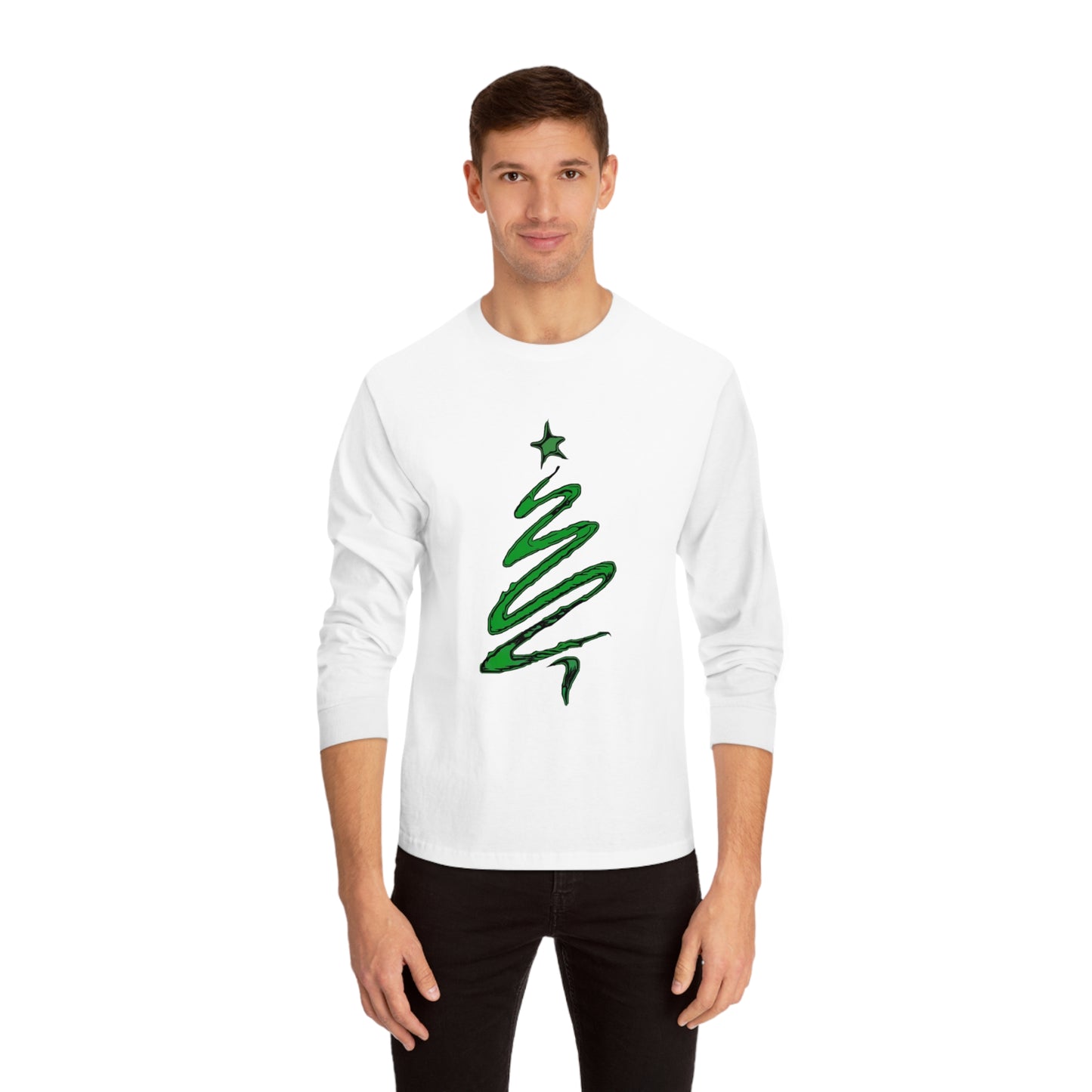 Long Sleeve Christmas Jumper Style T-Shirt - Unisex