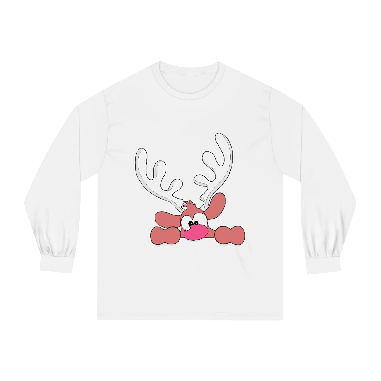 Long Sleeve Christmas Jumper Style T-Shirt - Unisex