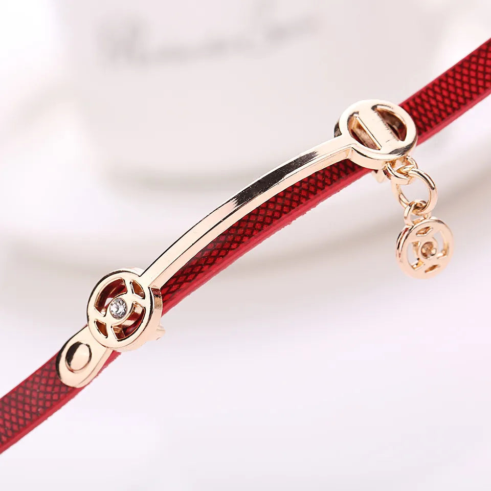 (NEW) Women Charm Wrap Around Leather Quartz Wrist Watch Women Rhinestone Watch Female Montre mujer Special Gifts For Women