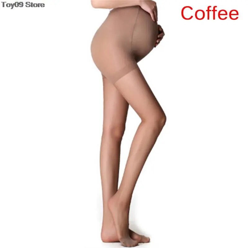 Adjustable High Elastic Leggings ummer Maternity Pregnant Women Pregnancy Pantyhose Ultra ThinTights Stockings