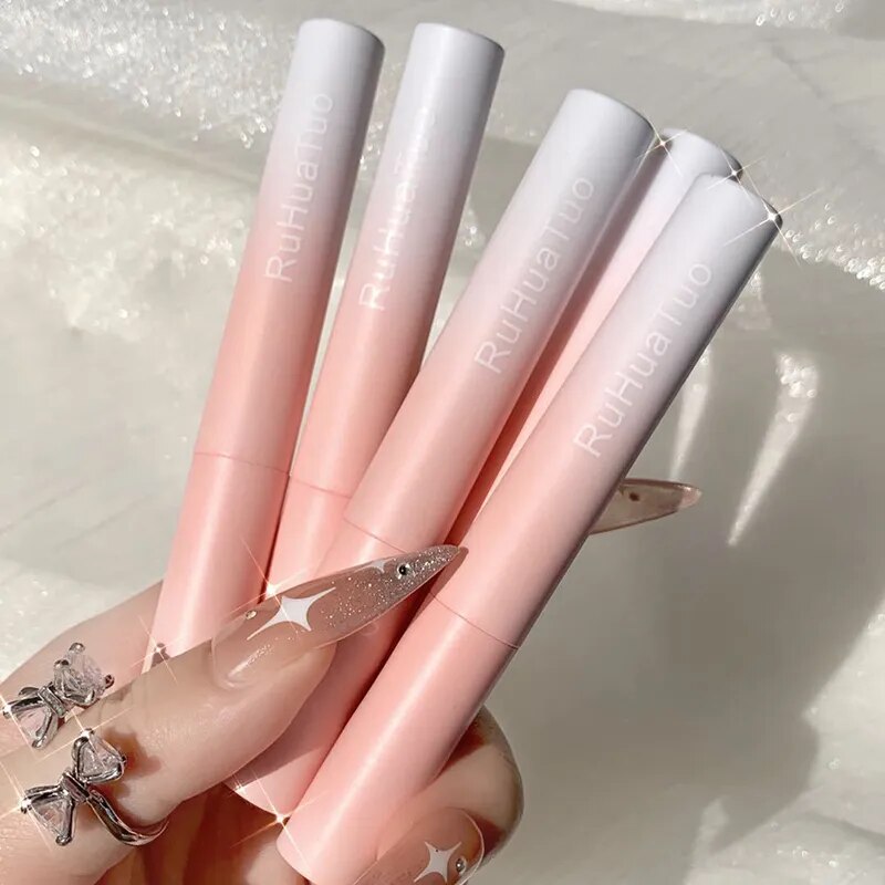 5pcs/set Cute Lip Gloss Gift Box Moisturizing Color Long Lasting Lip Glaze Non-stick Liquid Lipstick Set Waterproof Cosmetics